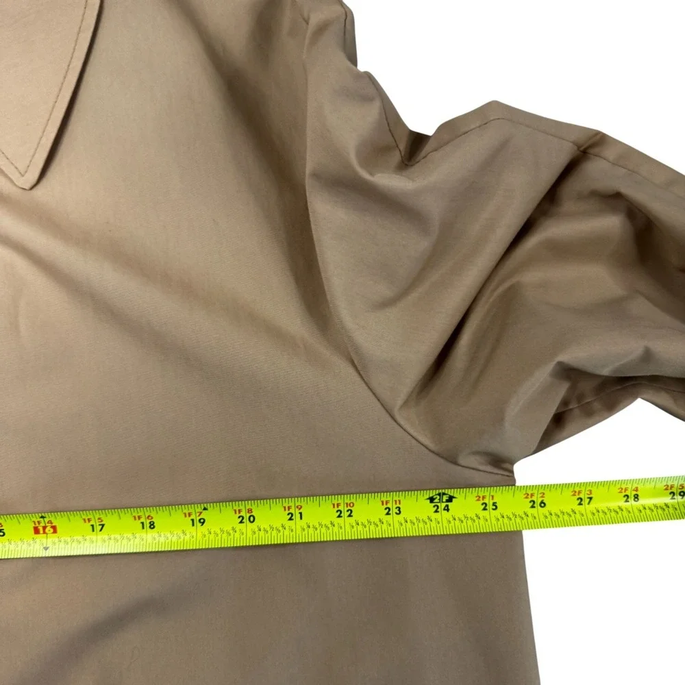 Vtg‎ Sears The Mens Store Trench Coat Mens 46R Beige Overcoat Outerwear Classic